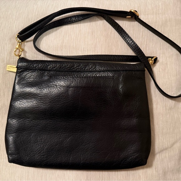 HAMMITT VIP Black and Gold Crossbody Bag buttery soft pebbled leather - Picture 9 of 13